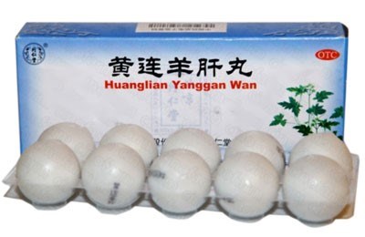 Хуан Лянь Ян Гань Вань  黄连羊肝丸  Huang Lian Yang Gan Wan  медовые шары - фото 4721