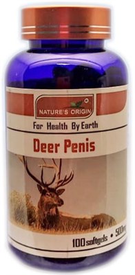 Nature's Origin Пенис марала  Nature's Origin Deer Penis  укрепление почек и мужской функции 100 капсул - фото 5891