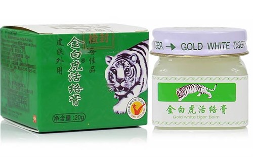 Бальзам Золотой Белый тигр  金白虎活络膏  Gold White Tiger Balm  20г 2645 - фото 5280